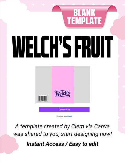 Welch Fruit Snack Template