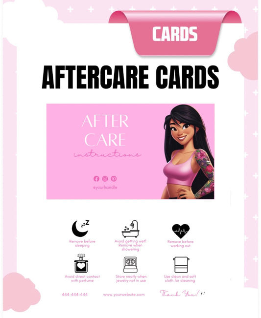 Aftercare Cards