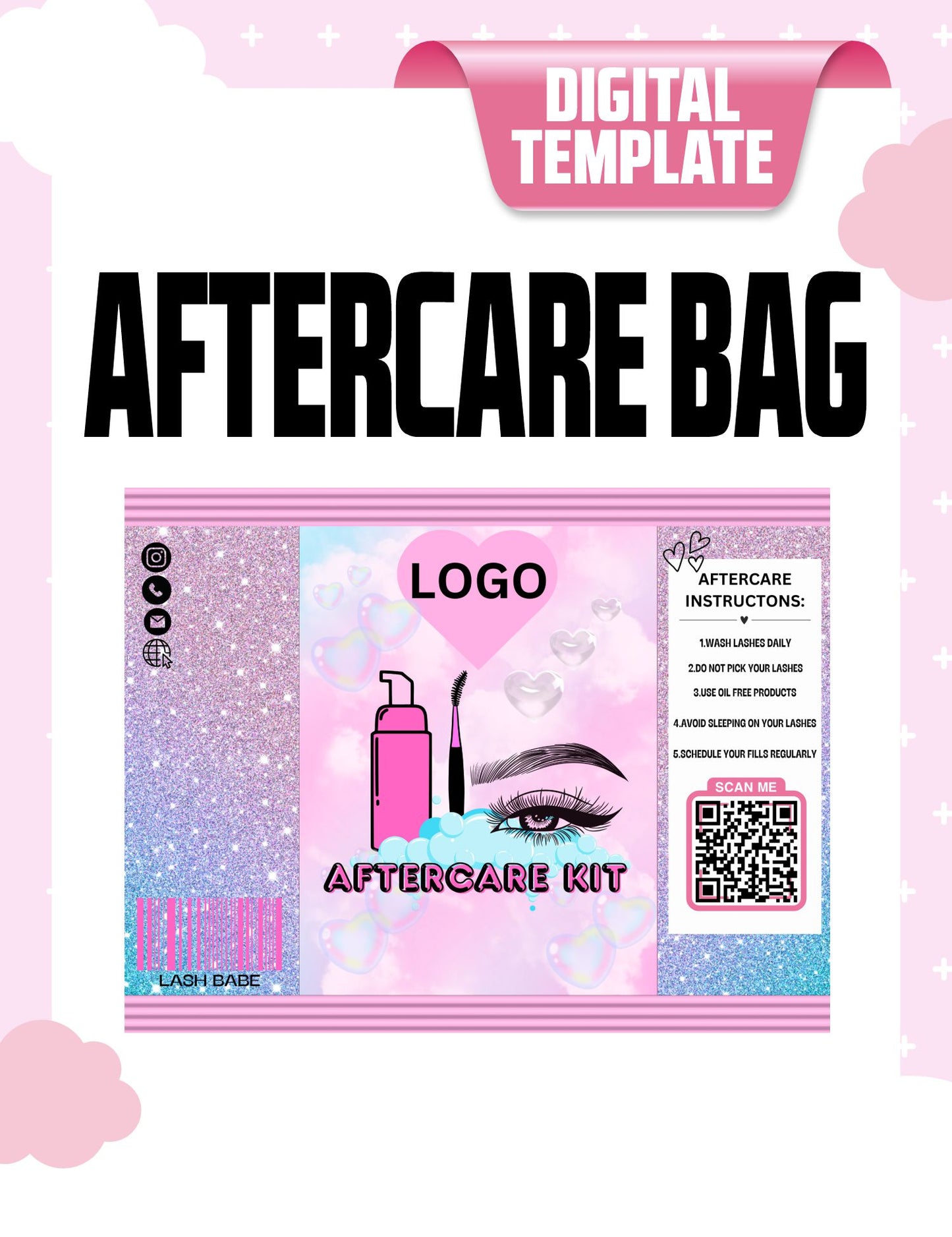 AfterCare Lash Kit Template