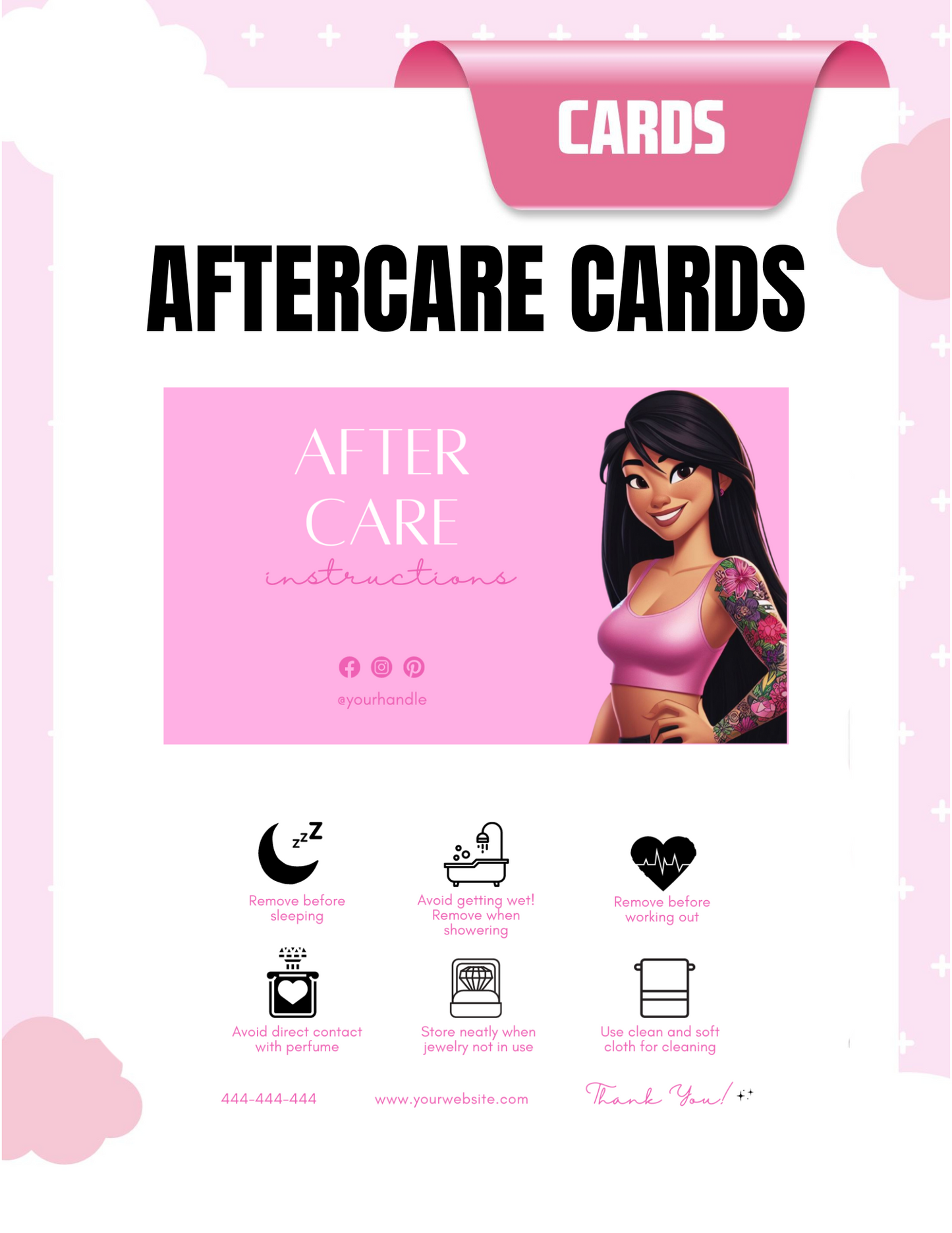 AFTER CARE CARDS
