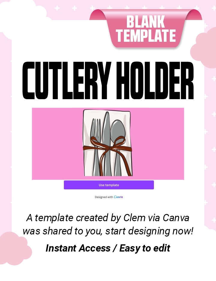 Custom Cutlery Blank Template