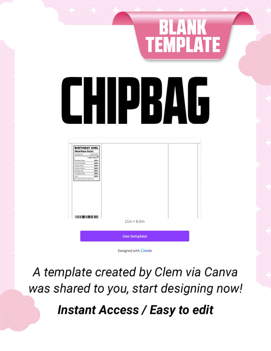 CHIP BAG TEMPLATE