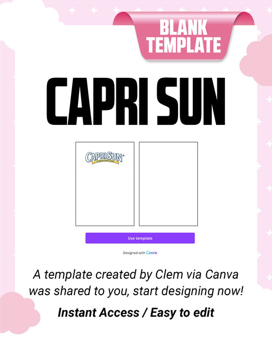 Capri Sun Template