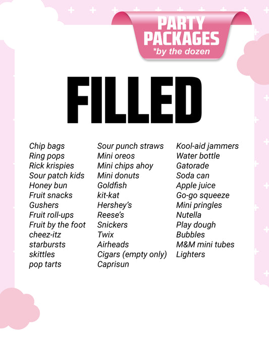 Filled Favor Packages