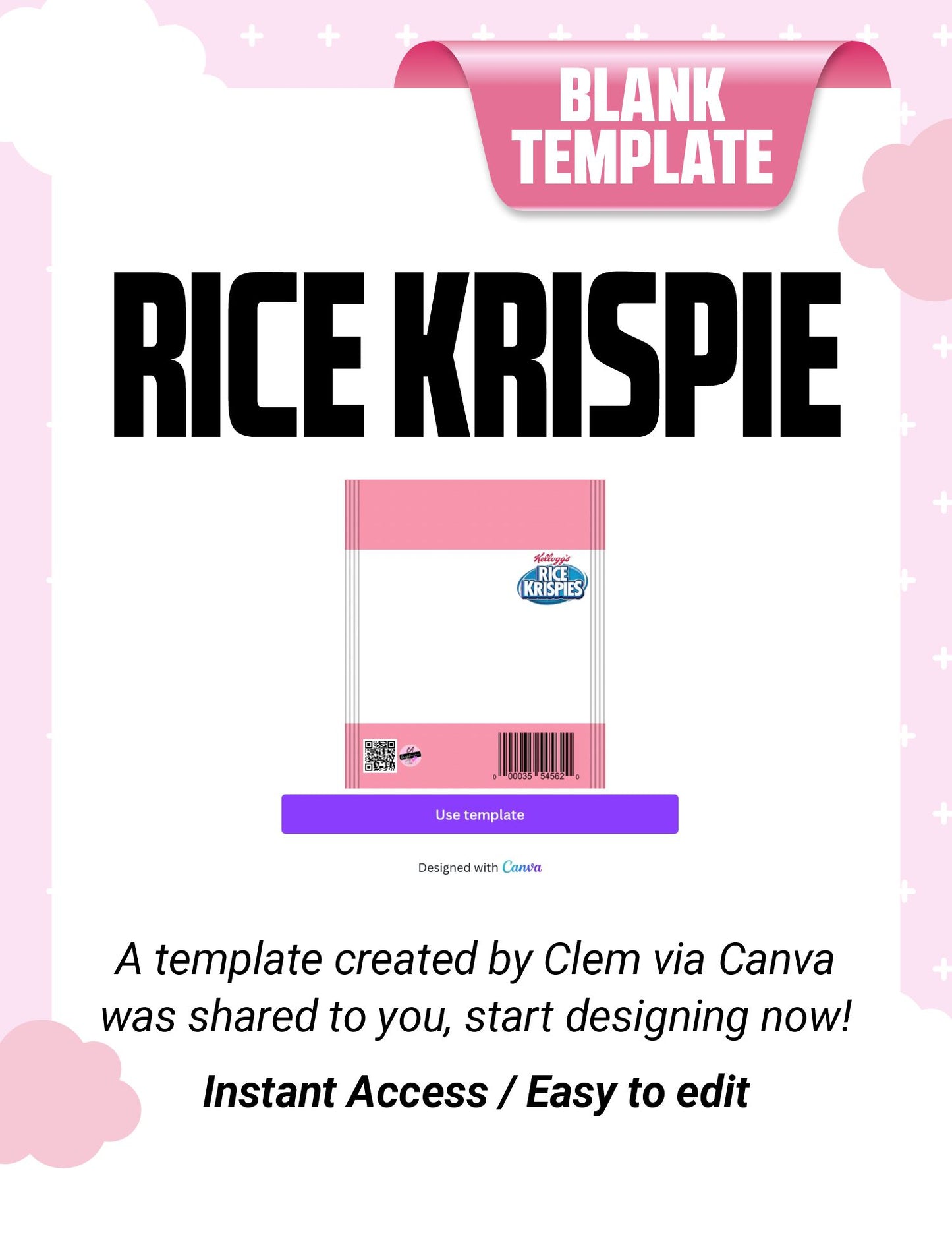 Rice Krispie Template