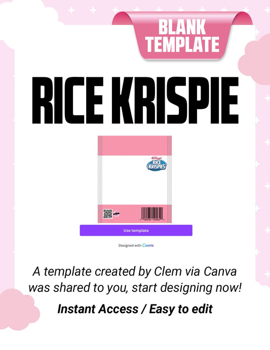 Rice Krispie Template