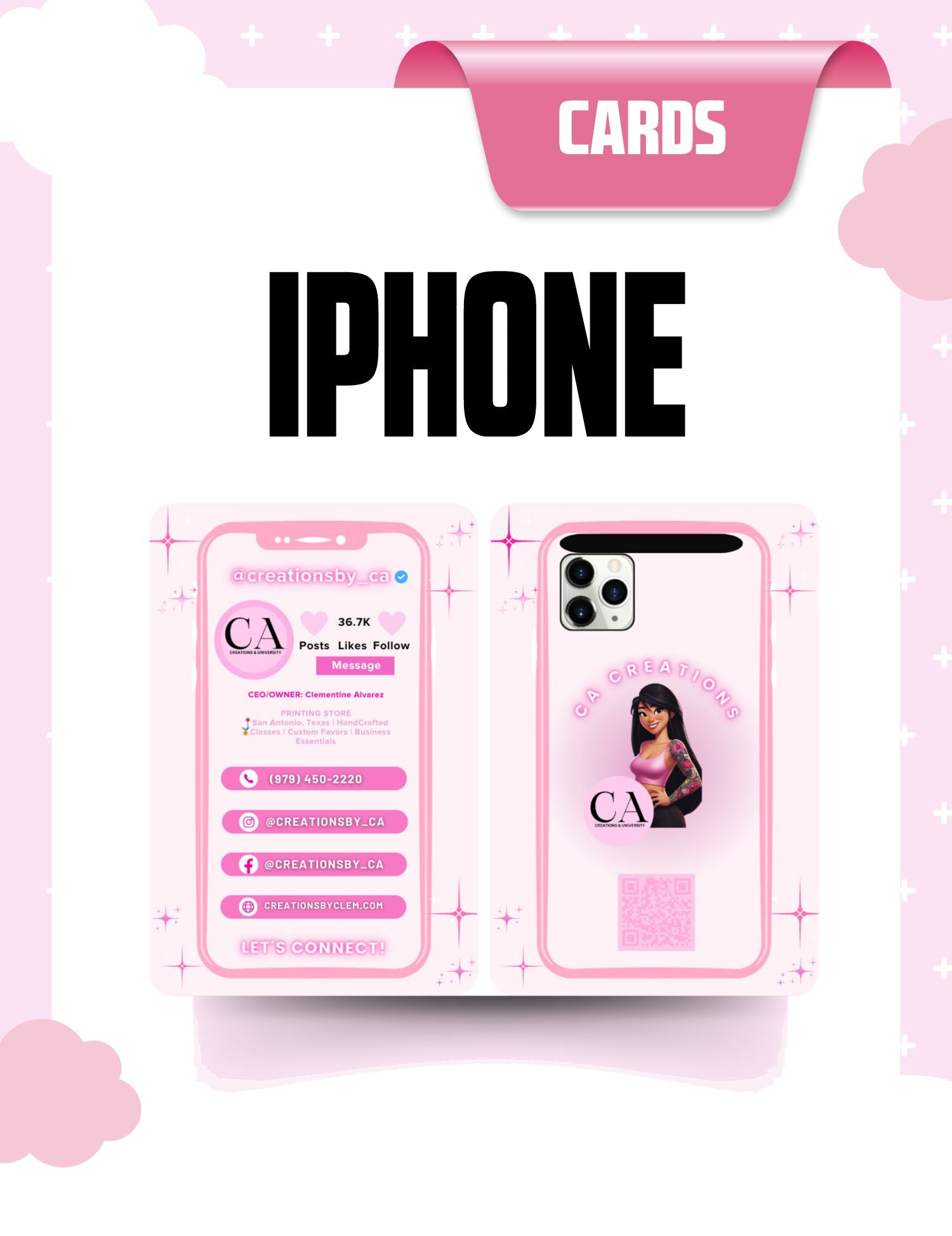 IPHONE Cards – CreationsbyCA